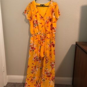 New Look Yellow Floral Romper